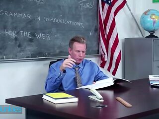 REALITYJUNKIES - Hot Student Gets Her Pussy Pounded By Her Professor In Exchange For A Good Grade