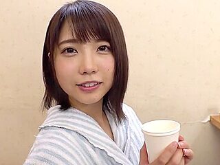 Big Breasted Asian Babe Massaging Her Horny Customer