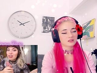 Teen Latina Emma Fiore watches Latino porn for the first time