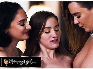 Petite Brunette Fakes Being Sick But Doctor Stepmoms Natasha Nice & Sheena Ryder Know