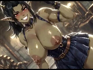 Beautiful Orc Bouncing Boobs, Ai Animation