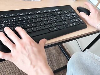 The sexiest secretary gets stressed out at work and needs some relief.