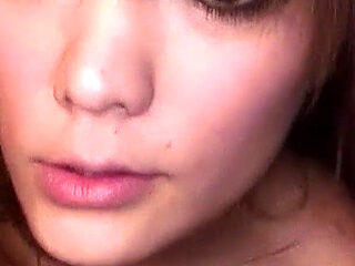 Skinny Asian Teen getting Cumshot from Big Cocks at Sex Party