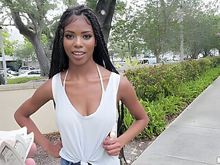Slutty Survey Starring Ebony Teen 18+ Nia Nacci In Reality Pov Hardcore