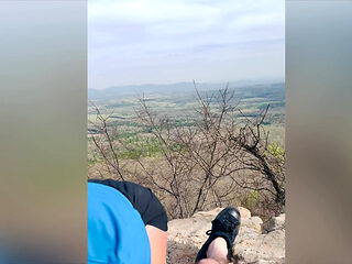 Homemade Amateur Couple Blowjob & Fucking Outdoor Compilation: Nature Sex with Creampie