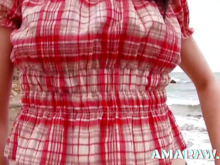 Anal beach fuck for skinny small tits brunette Vladana