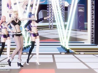 Red Velvet & Russian Roulette - Sexy K-pop Dance League of Legends Hentai