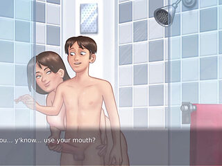 I GAVE MY STEPMOM ANALINGUS IN THE SHOWER AND SHE GAVE ME HANDJOB.DEBBIE SEX SCENE!