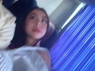 Road to MEDELLIN, jerkoff and fingering pussy with in public service bus