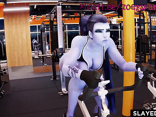 Widowmaker has a tough day at the gym and receives help