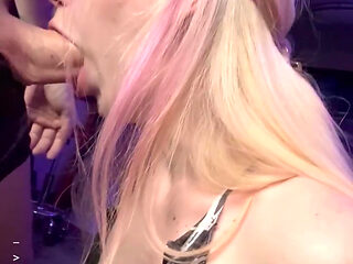 Cute Nerdy Girl Sucks Huge Cock