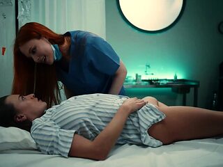 Horny Lesbian Vampires - Redhead Nurse Mesmerizes Brunette