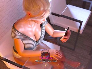 Hot mom in a visual novel game with a big booty