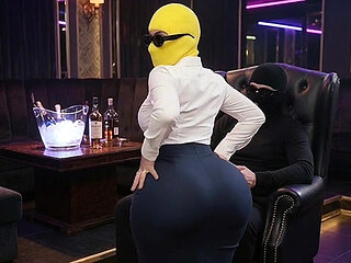 Sexy Secretary Dancing and Twerking for Her Boss