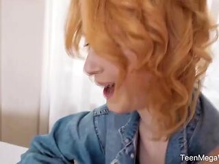 Redhead chick Sweetie Plum gets nicely fucked in the missionary pose
