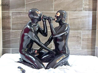 Double Dildo Fun, Part 1 - Alex Latex