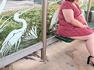 A stranger at the bus stop wanted my pussy (bbw ssbbw — Big ass — big butt — Thick ass — big boobs)