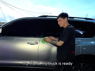 Married Colombian Girl Ran Out of Money to Pay for Car Wash and Ended up Paying Differently