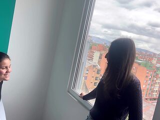 Amateur babe gets public pussy eaten and fucked hard