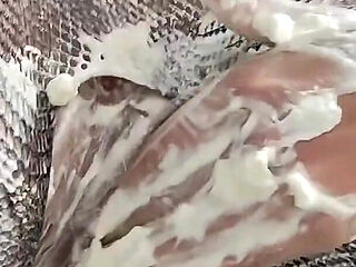 Humiliation Whipped Cream Removed From My Tits with His Piss