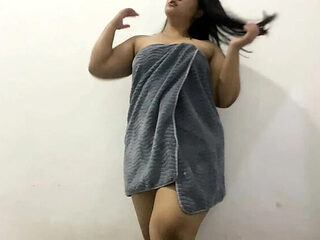 Renata11 Solo Masturbation Orgasm - Big Natural Tits BBW Mature Moaning & Fingering