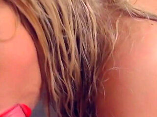 Sexy Teen Logan Montoya All Soaped up in the Shower Fuck Hung Big Cock Stud to Messy Facial