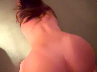 Big Ass Brunette - BWC Backshots perfect cumshot