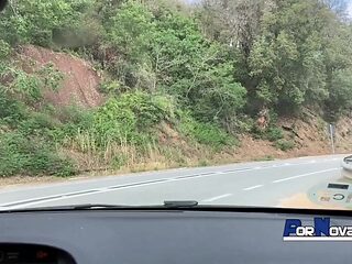 Colombian babe gives a real public car fuck to Victor Bloom