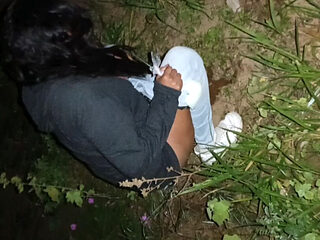 Sex with a Rich Ass Friend After the Party Gets Recorded Peeing in the Bush