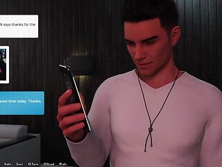 Hot teacher seduces in visual novel PC gameplay