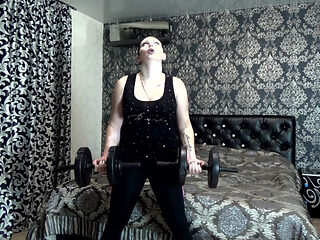 Beating my last weight lifting challenge! More than 50 times per exercise