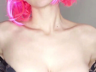 Be Tempted by My Tits and Kitty Mask as I Pleasure Myself