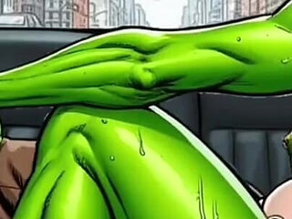 Horny Muscular MILF Dominatrix Fucks in the Car