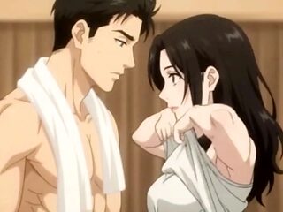 Stepbrother catches a peek while showering in shared room