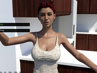 3d hentai, older mom and young son, cartoon