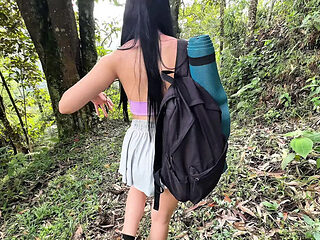 Lost cutie begs for mercy and rides my cock so I don’t call the cops
