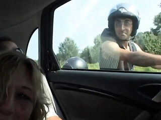 Blonde MILF Gangbang in the Woods - Dirty Outdoor Sex with Pigs