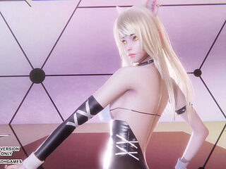 MMD CHUNG HA - STRESS - Ahri Sexy Kpop Dance League of Legends Hentai Uncensored 4K 60FPS