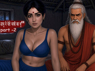 Tharki Sadhu Visits Desi Bhabhi Alone in Home - New Hot Web Series MILF