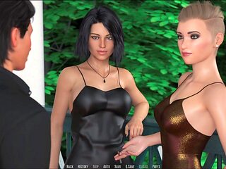 Naughty visual novel with erotic stories featuring hot blondes and curvy redheads