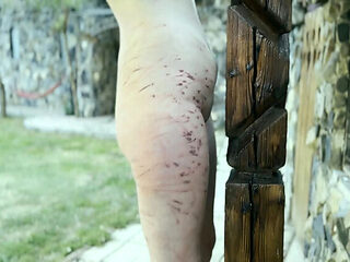 Mistress Zeida Brutally Whipping Lesbian Slave In Medieval Castle
