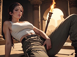 Lara Croft in Search of the Best Penis in an Ai Adaptation