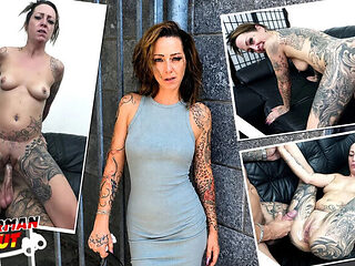 German Scout Picks Up Tattooed MILF Bonny for First Porn Casting Fuck