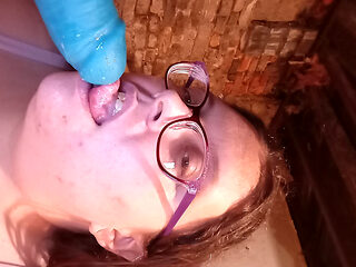 Bed Bunny and the Little Fox Plays with Her Pussy