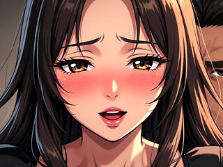 25yo Woman Fucks Stepfather on Sofa in Risky Quiet Sex (AI generated)