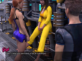 Stranded in Space - Petite Brunette & Big Tits Red Head Wants a Anal Threesome