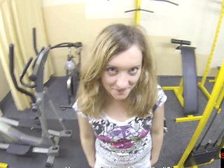 Babe gets pickedup and fucked in the gym