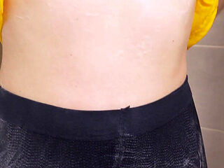 Horny MILF Gets Wet In Control Top Pantyhose Tights