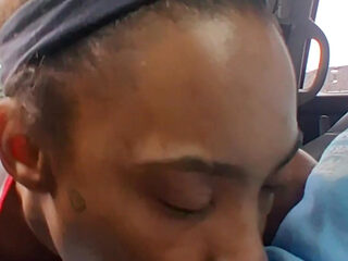 Petite Ebony Gagging on Bwc