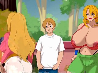 Hentai sex, slutty redhead, fingering pussy